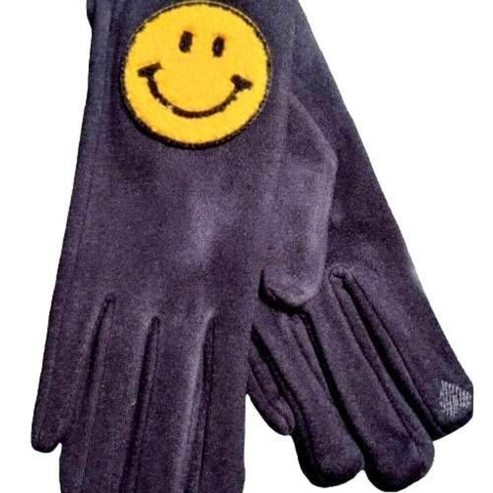 HAPPY SUPER SOFT BLACK POLY TEXTING GLOVES NWT ONE SIZE
